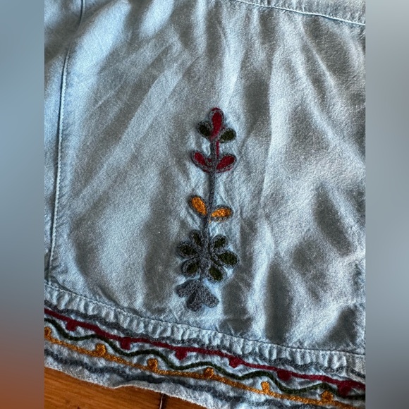 Vintage Girls Sacred Threads Embroidered Long Sleeve Button Up BOHO Sz M 10-12 - Picture 10 of 10